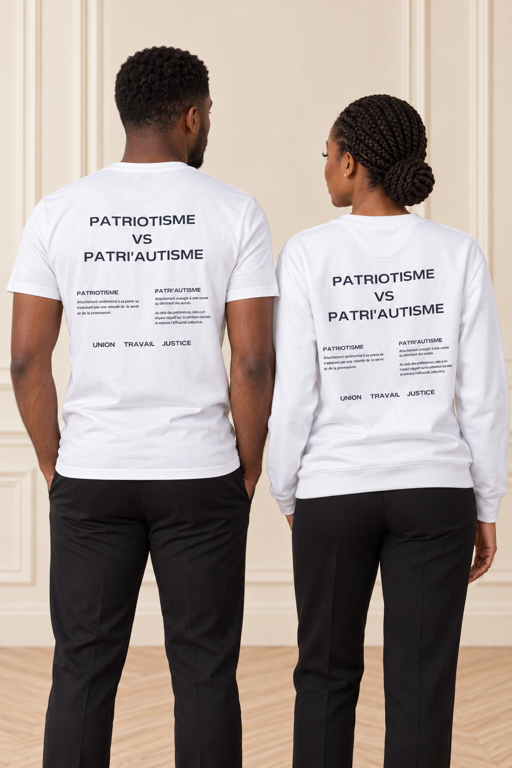 T-shirt patriotique en coton biologique