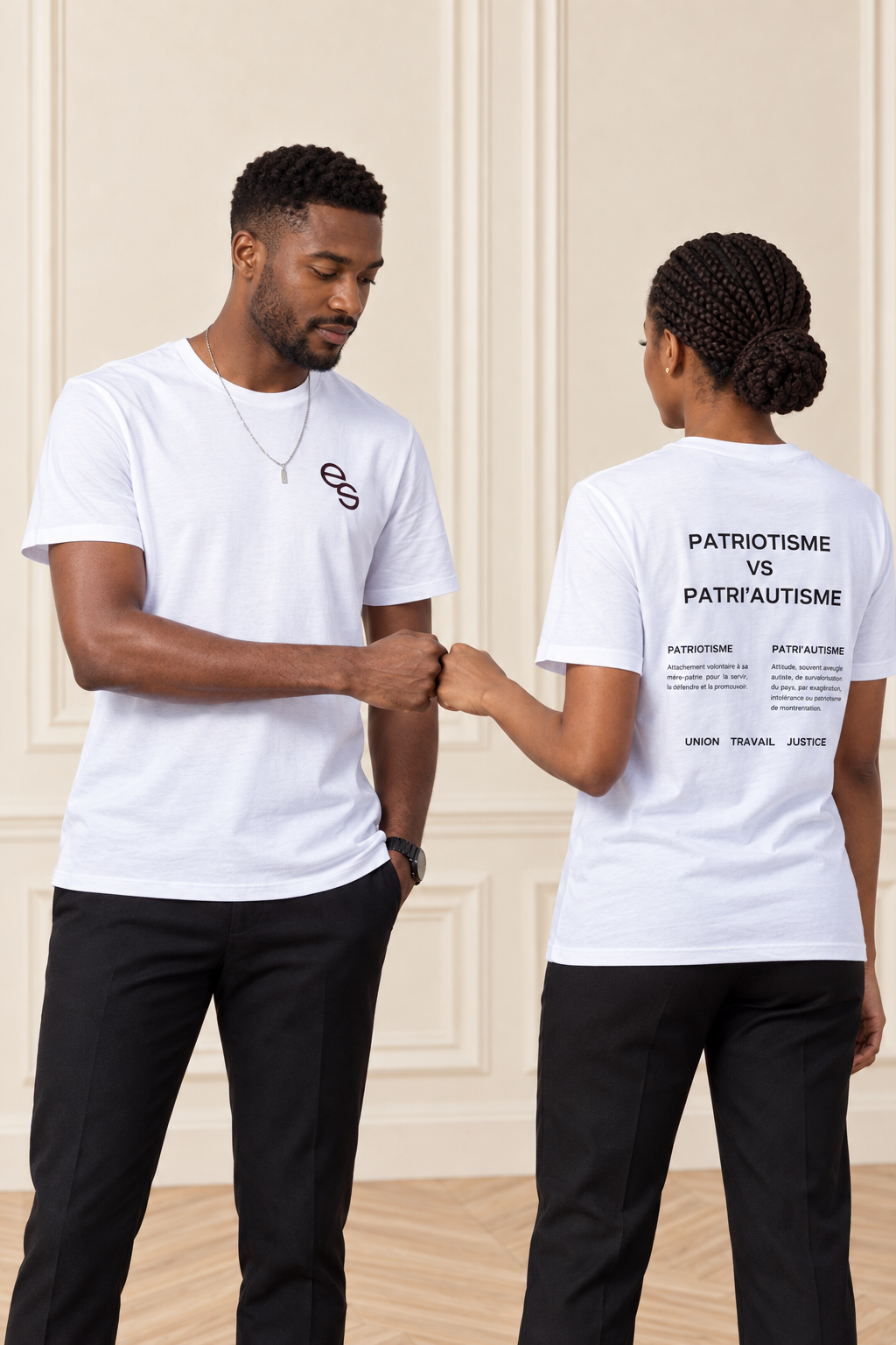 T-shirt patriotique en coton biologique