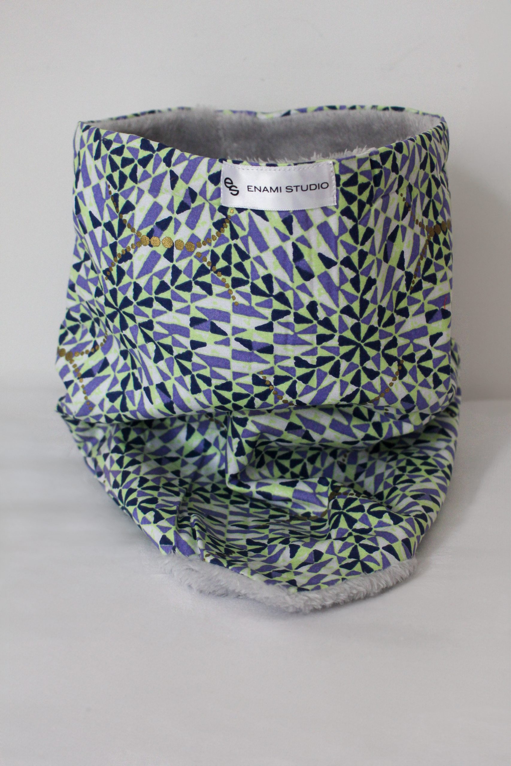 Snood en wax doublé peluche